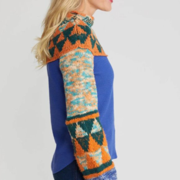 Free People Swit the Small Stuff Mock Neck Sweater - Picture 3 of 10